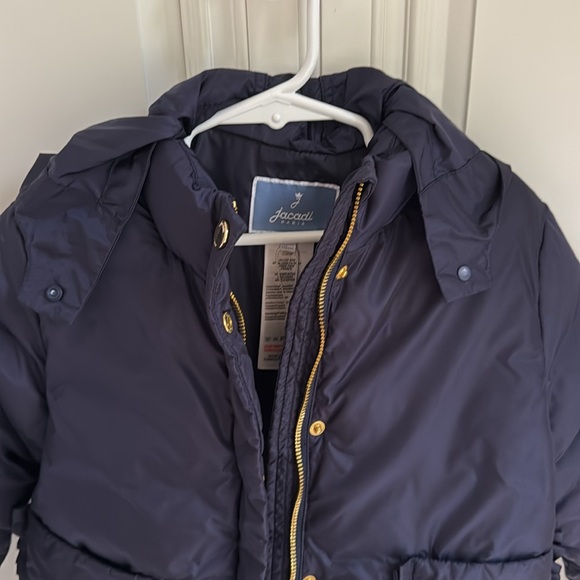 Jacadi girl winter jacket, with packable hide away hoodie, size 6A - Picture 10 of 17